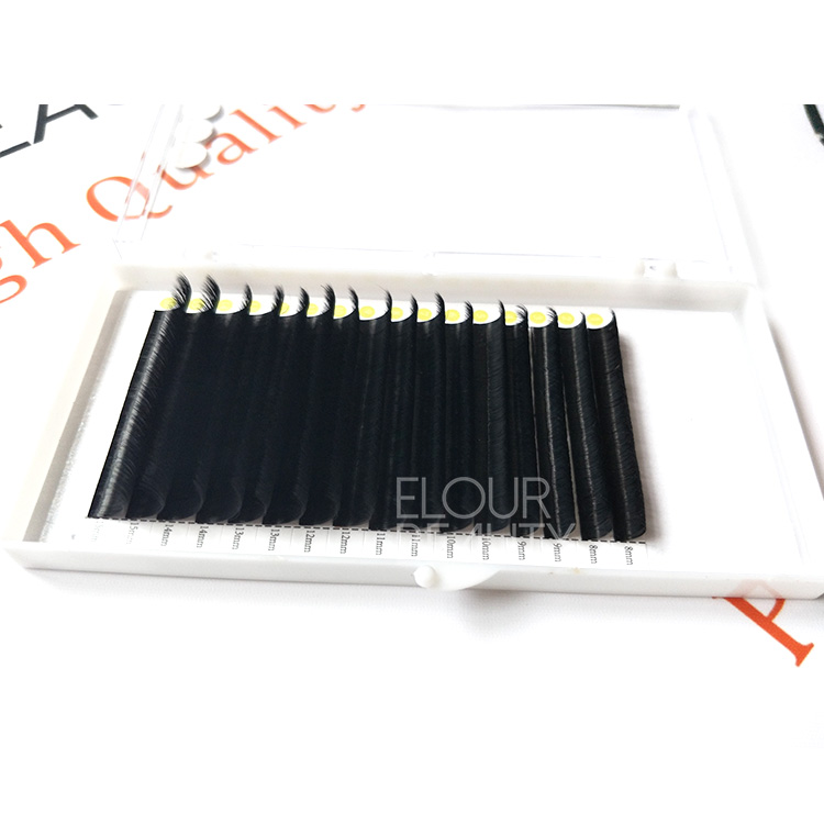 Private label matte flat korean eyelash extension supplies EL104